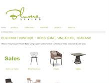 Tablet Screenshot of blume-living.com